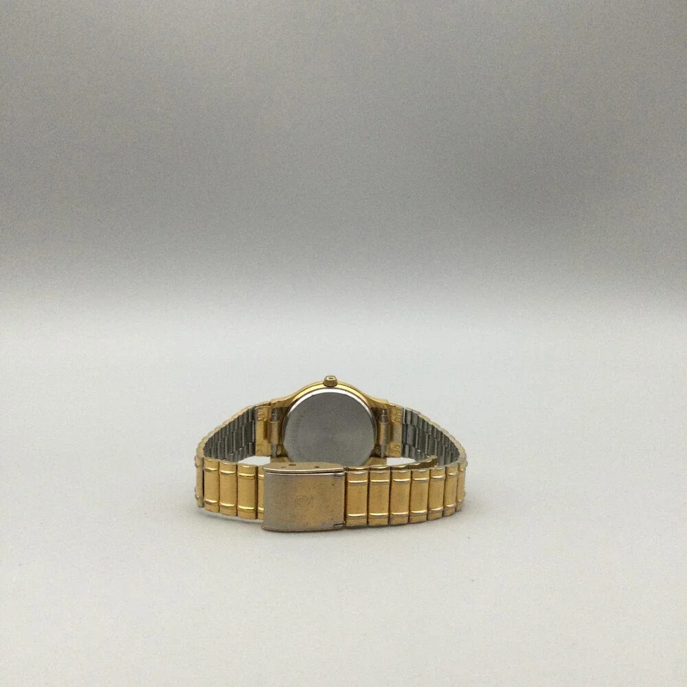 Pierre Cardin Womens Watch 24mm Gold Tone Adjustable Bracelet Dress New Battery